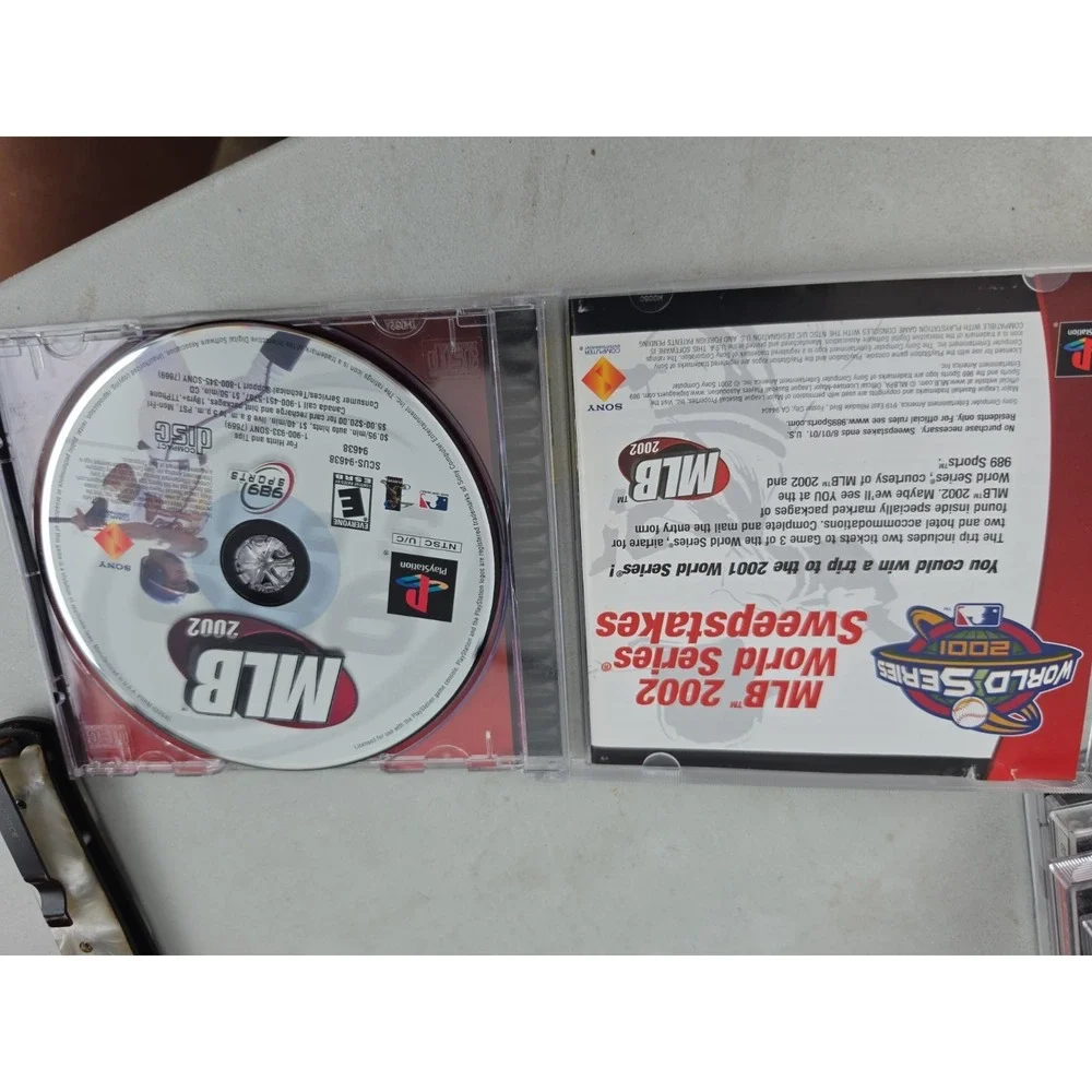 MLB 2002 - PlayStation 1, PS1 (CIB, Pristine Scratch Free Disc)